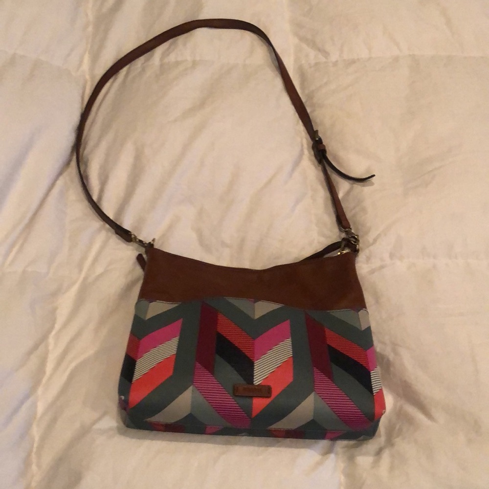 Multicolored Fossil Cross-Body Bag. Fun And Eclec… - image 2